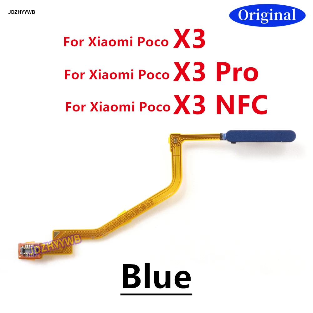 For Xiaomi Poco X3 Pro NFC GT X3GT X3NFC X3Pro Fingerprint Sensor Scanner Touch ID Connect Motherboard home button Flex