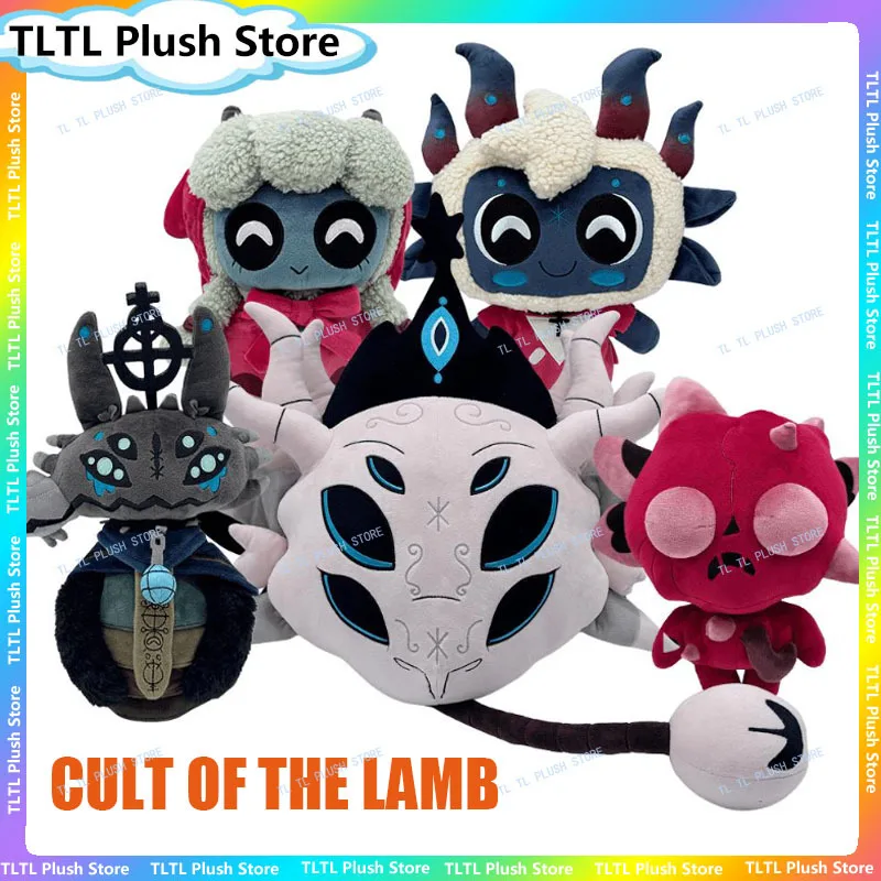 

Плюшевая игрушка Cult Of The Lamb: мягкая коллекционная кукла-фанатка YNGYA Харо Нариндер высокого качества для любителей рогаликов