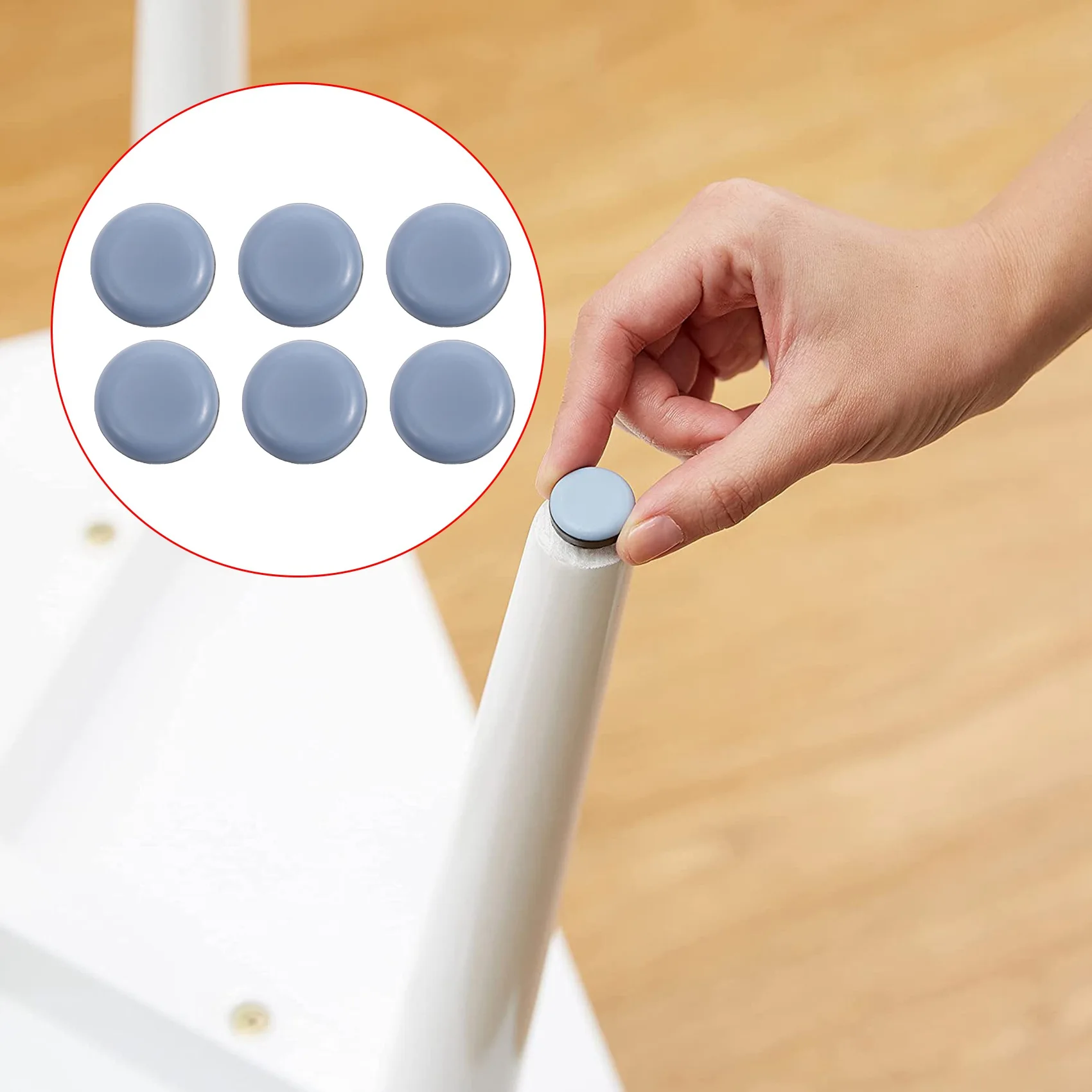 

BHTS-25Mm Furniture Glides Self Adhesive Chair Leg PTFE Sliders For Furniture Easy Movers (Round)