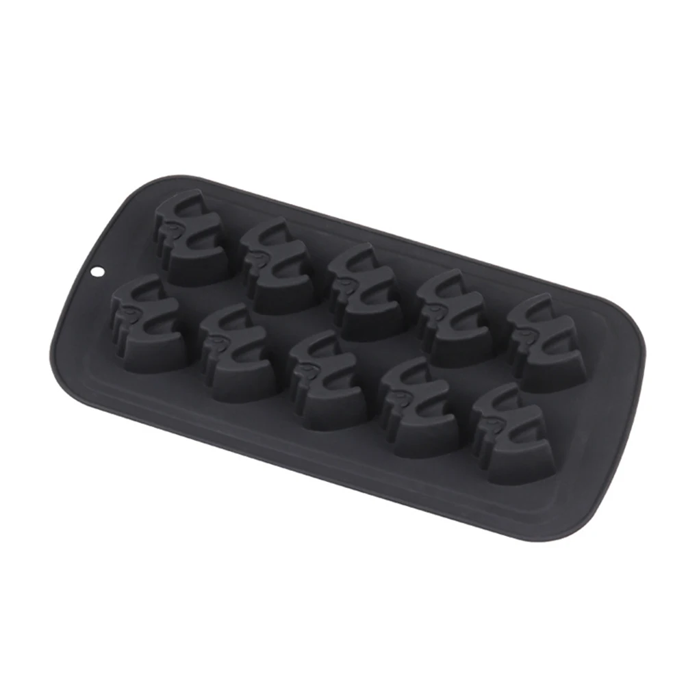 Molde de silicona de murciélago ecológico, bandeja antiadherente para cubitos de hielo de caramelo y Chocolate para hornear, moldes para dulces de Halloween, bandejas para cubitos de hielo