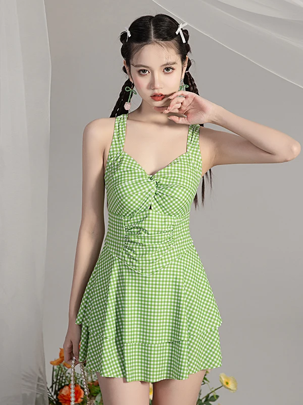 

Женский консервативный слитный купальник для похудения с эффектом коррекции фигуры, повседневный, с фиксированными вставками для груди, без рукавов