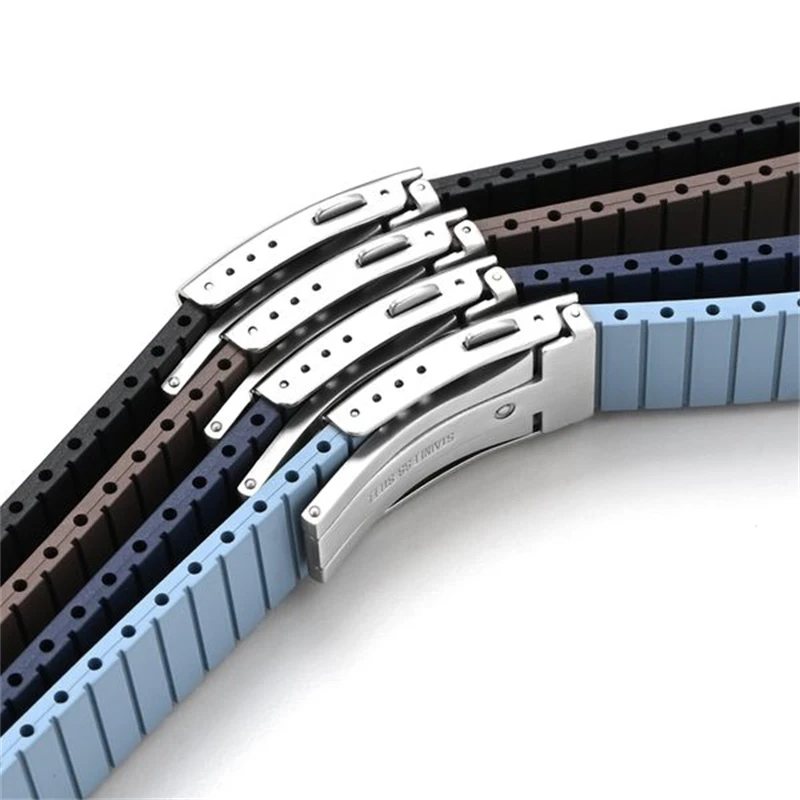 16/18/20/22mm 316L Stainless Steel Watch Clasp Luxury Adjustable Folding Buckle Premium Metal Clasp Watch Repair Accessories