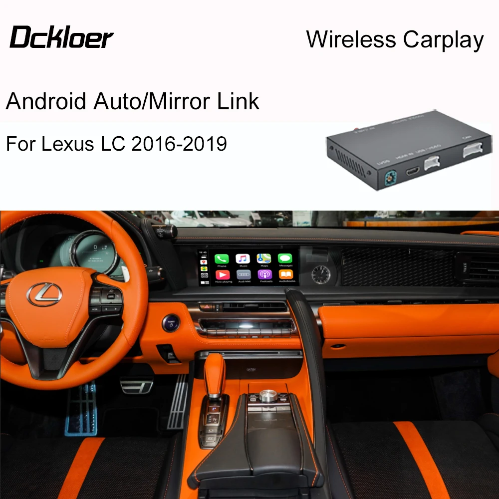 

LC Wireless Apple CarPlay For Lexus LC 2016-2019 With Mirror Link AirPlay Car Play Android Auto Interface Functions