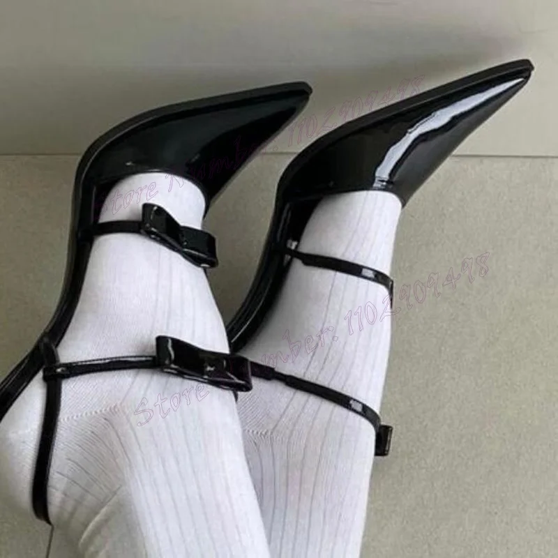 

Black Slip On Cut Heels Pumps Pointed Toe Shoes for Women Cut Heels Stiletto High Heels Sexy Lady Shoes 2025 Zapatos Para Mujere