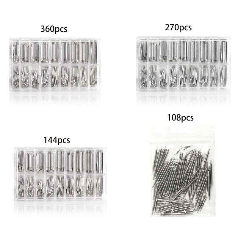 02dd 8-25mm relógio Banda Spring Bars Strap Link Pins Repare Pins Link Pins Define Ferramentas Reparação Profissional