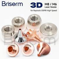 3D Laser Nozzles M6 M8 Single Double Layer Fiber Laser Cutting Machine Parts for Raytools BT240S BM109 WSX HAN'S Precitec Head