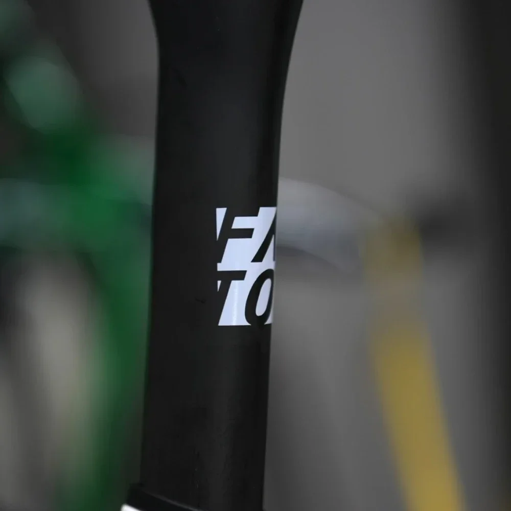 

1PC "FACTOR" Bike Decal - Black on White, Ideal for Personalizing Your Bicycle.