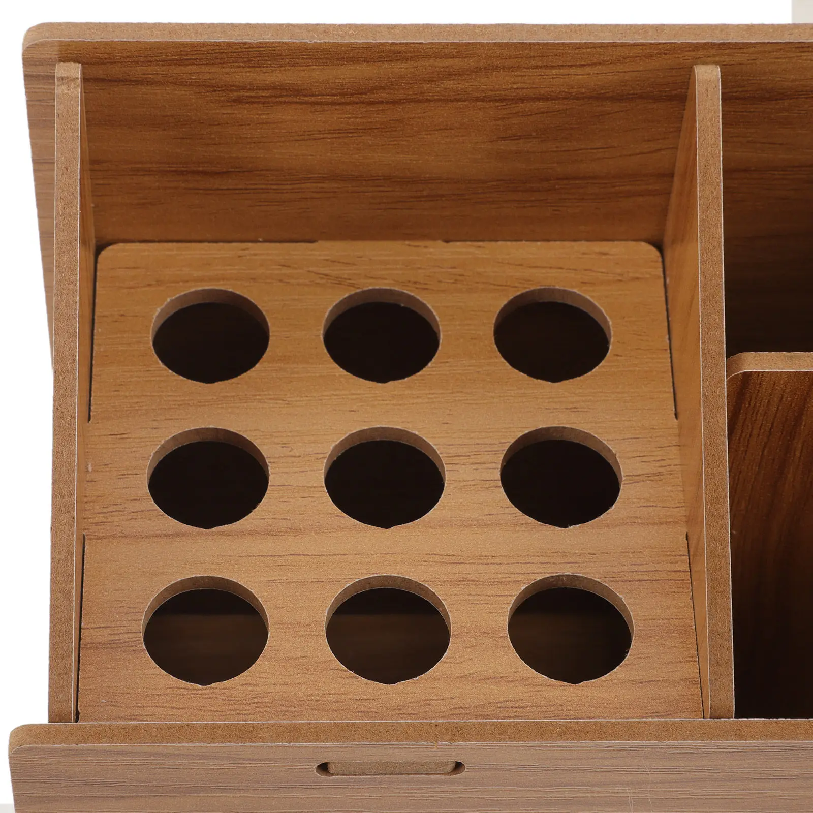 

Деревянный органайзер для парикмахерских инструментов: настольный футляр для хранения ножниц, расчесок и принадлежностей для салонов красоты, держатель для парикмахерских ножниц