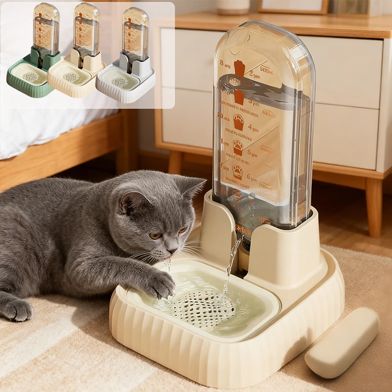 

Pet Water Dispensers,with Automatic Water Refilling and Built-in Drinking Scale,for Small Animals As Cats/dogs/hamsters/rabbits