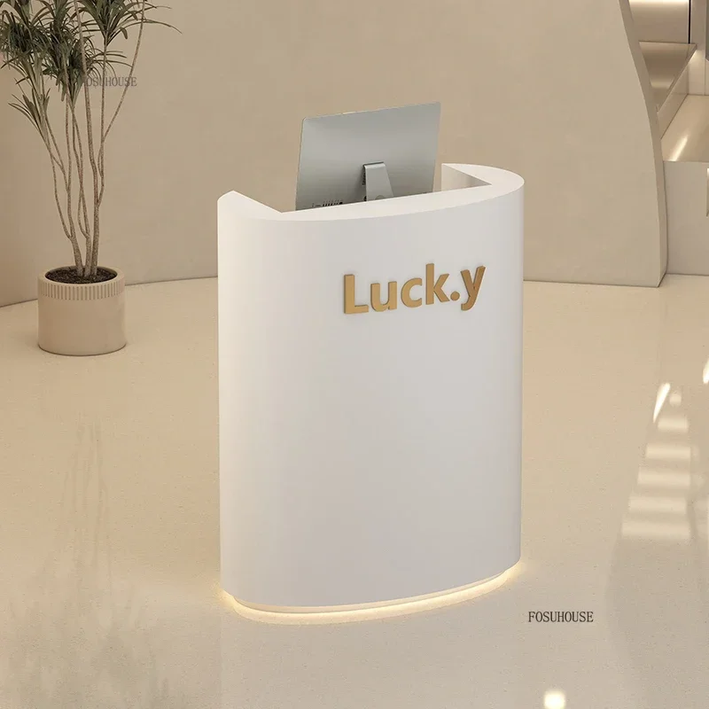 

Nordic Originality Reception Desks Simplicity High-end Beauty Salon Reception Desks Clothing Shop Office Furniture Recepce B