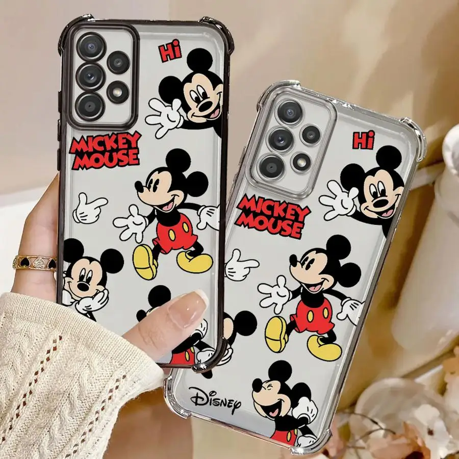Funda de teléfono suave de Mickey Minnie Mouse de Disney para Samsung Galaxy A24 A14 A25 A34 A15 A16 A23 A23 A12 A35 A33 A22 A32 A13