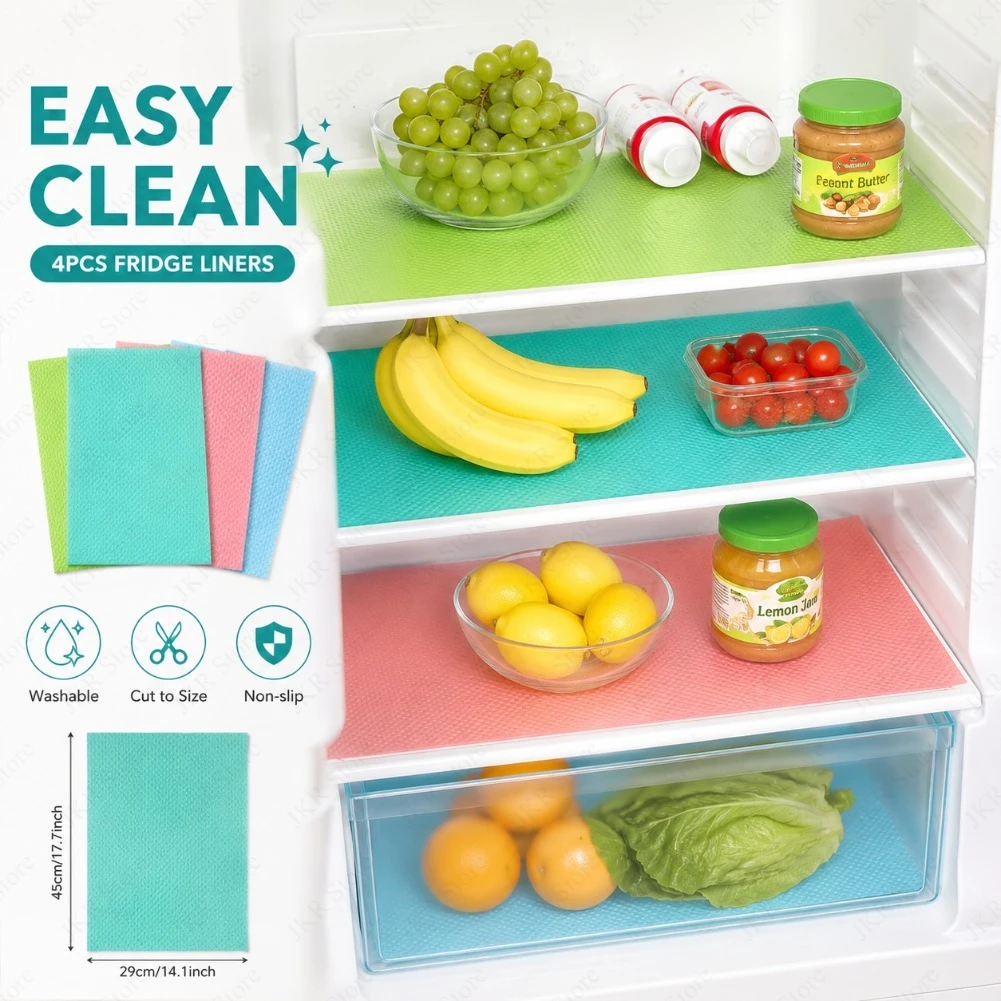 Kitchen Gadgets Modern - 4/8Pcs Refrigerator Liners MayNest Washable Mats