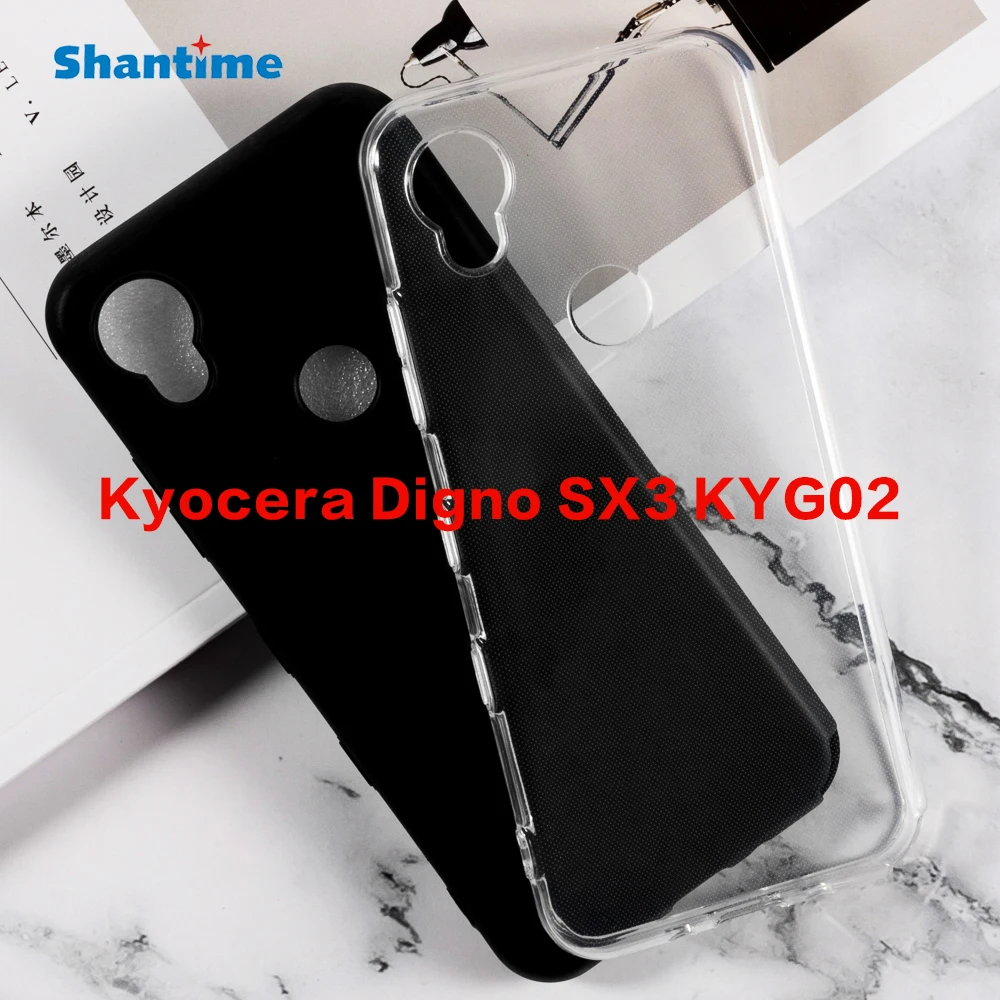 Funda para Kyocera Digno SX3 KYG02 TPU cubierta de goma a prueba de golpes carcasa protectora Flexible