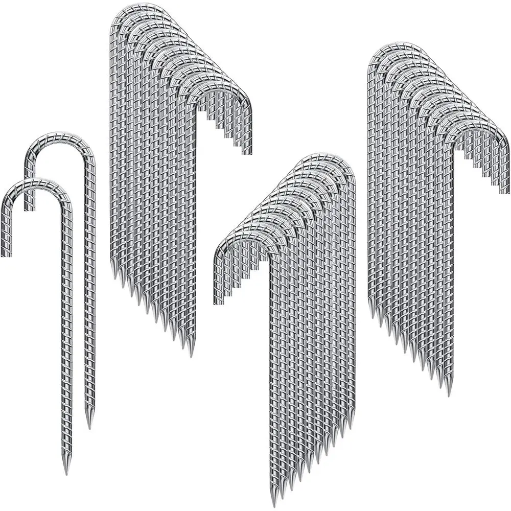 

Колышки для палаток 12 дюймов, 32 шт., сверхпрочные металлические колышки с J-образным крюком, для палаток или тентов, для кемпинга (32, J-12 x2/5")