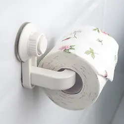 1Pcs Suction Cup Rack Adhesive Toilet Paper Holder Kitchen Roll Towel Rack Wall Mount Toilet Paper Holder Bathroom Accessories