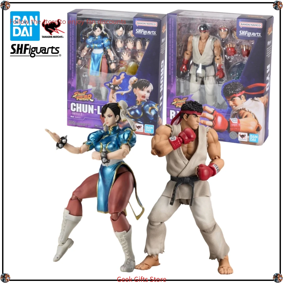 

In Stock Bandai S.H.Figuarts SHF Street Fighter Ryu Chun Li Outfit 2 PVC Anime Model Action Figures Toys Collection Gifts