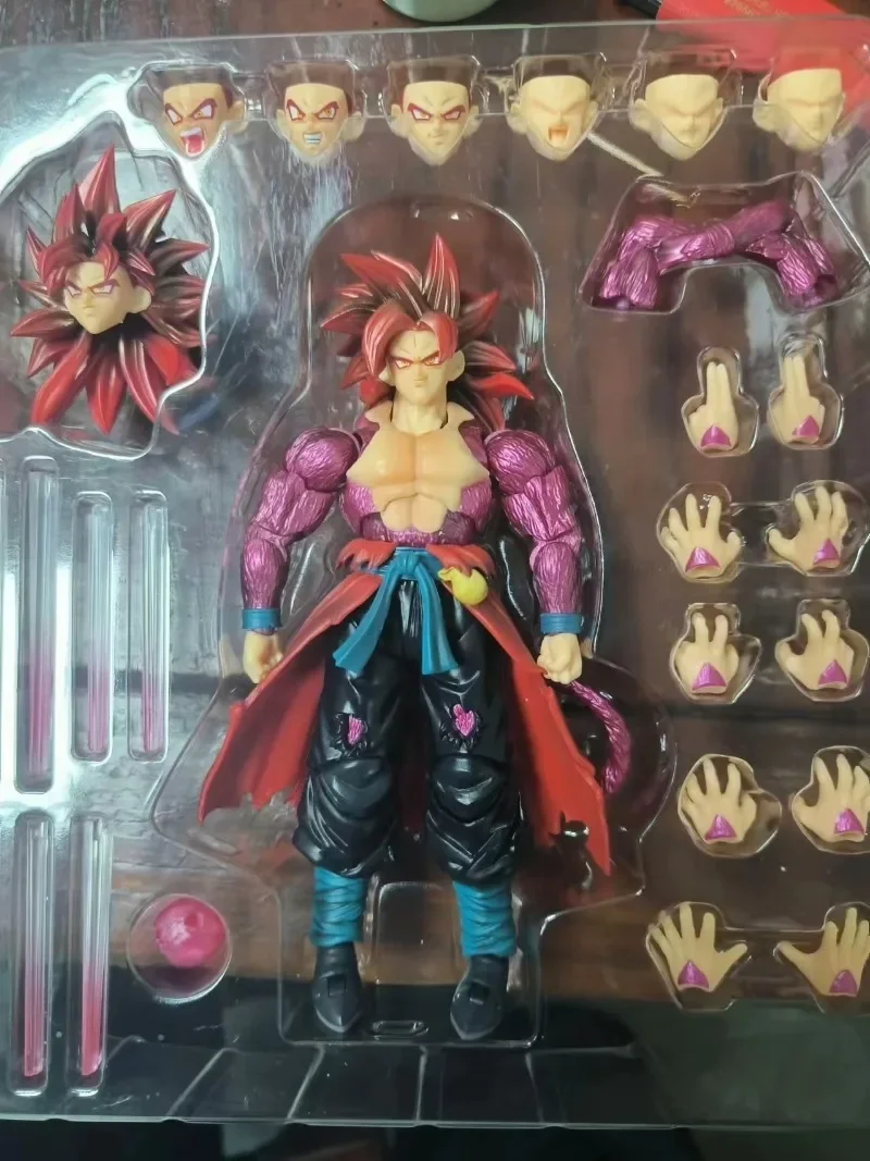 Black Hole Toys Dragon Ball SHF Super Saiyan 4 SSJ4 Brute Evolution Time Jumper Acme Power Goku Figurki akcji Anime Model zabawki