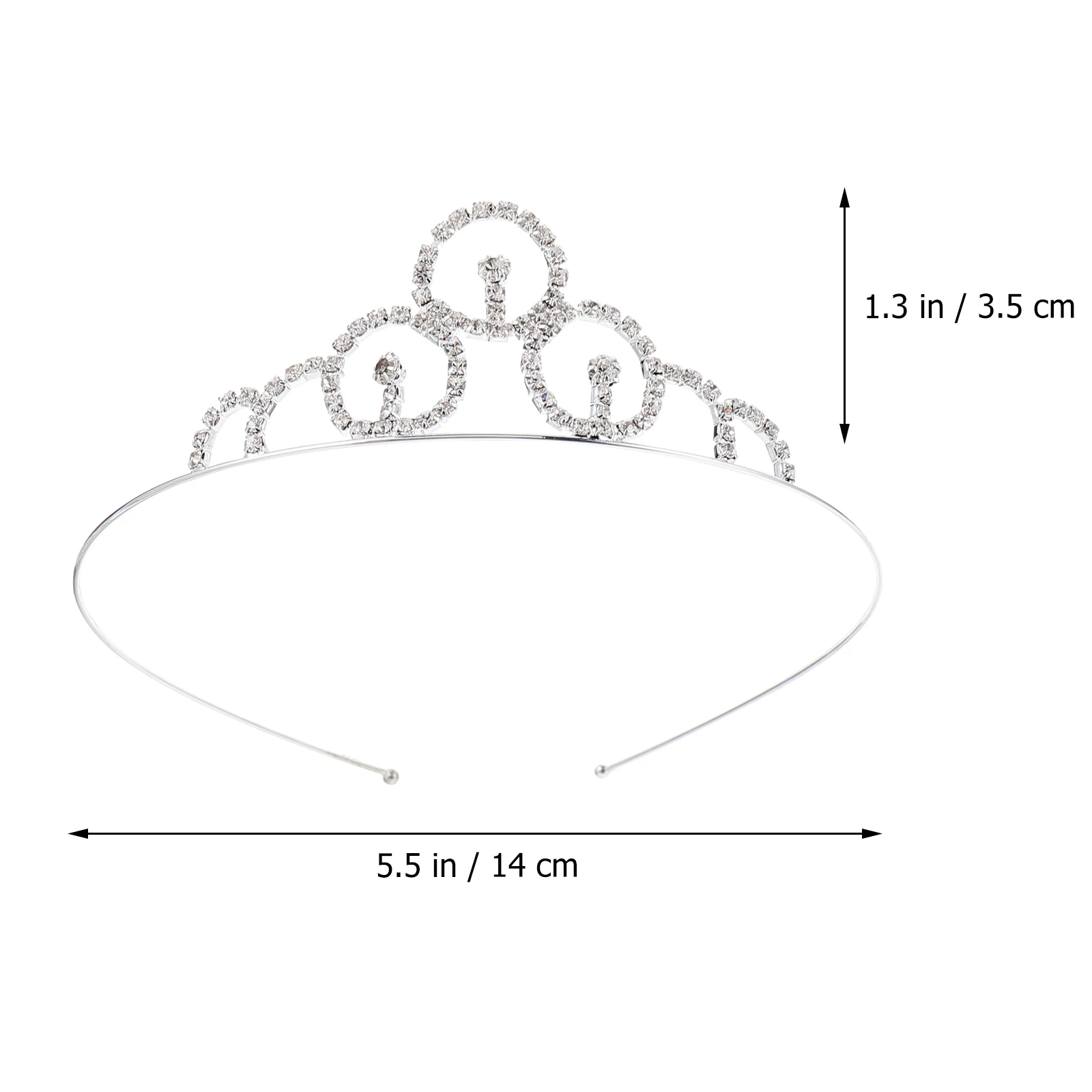 

3 Pcs Crown Bride Crown Headpiece Rhinestone Headdress Crystal Hair B Bride Accessories Elegant Wedding Tiaras