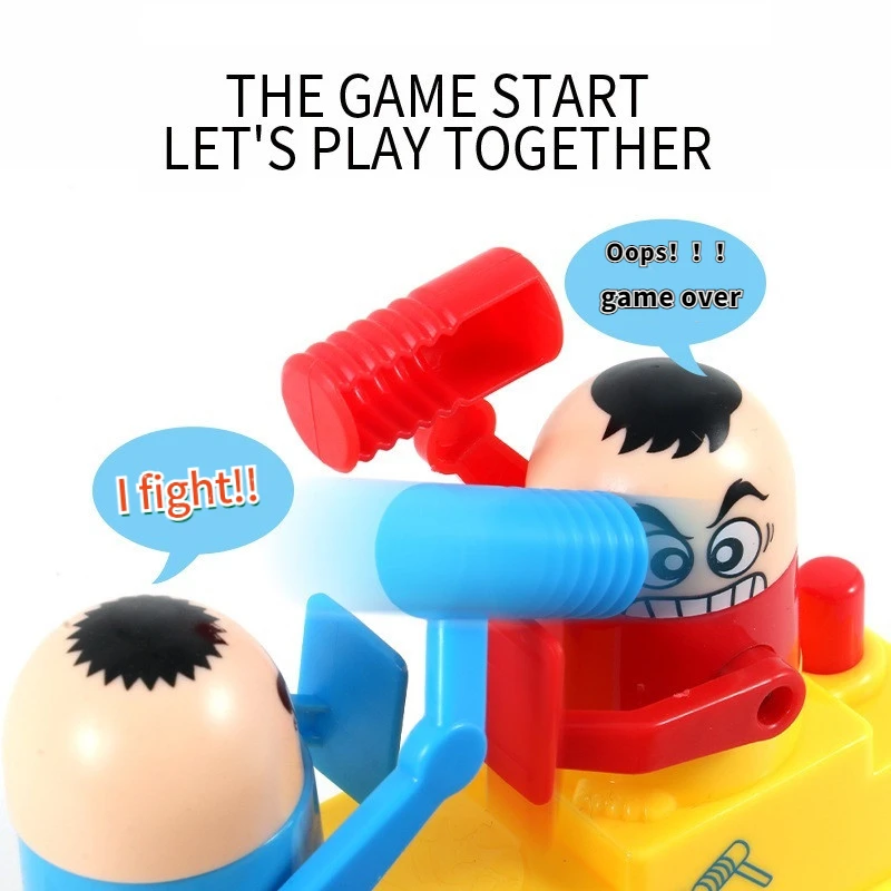 Mini Baby Toys Kids Doll Double Battle Game Parent-Child Interactive Hammer Hiding Game Baby Early Education Random Funny Toy