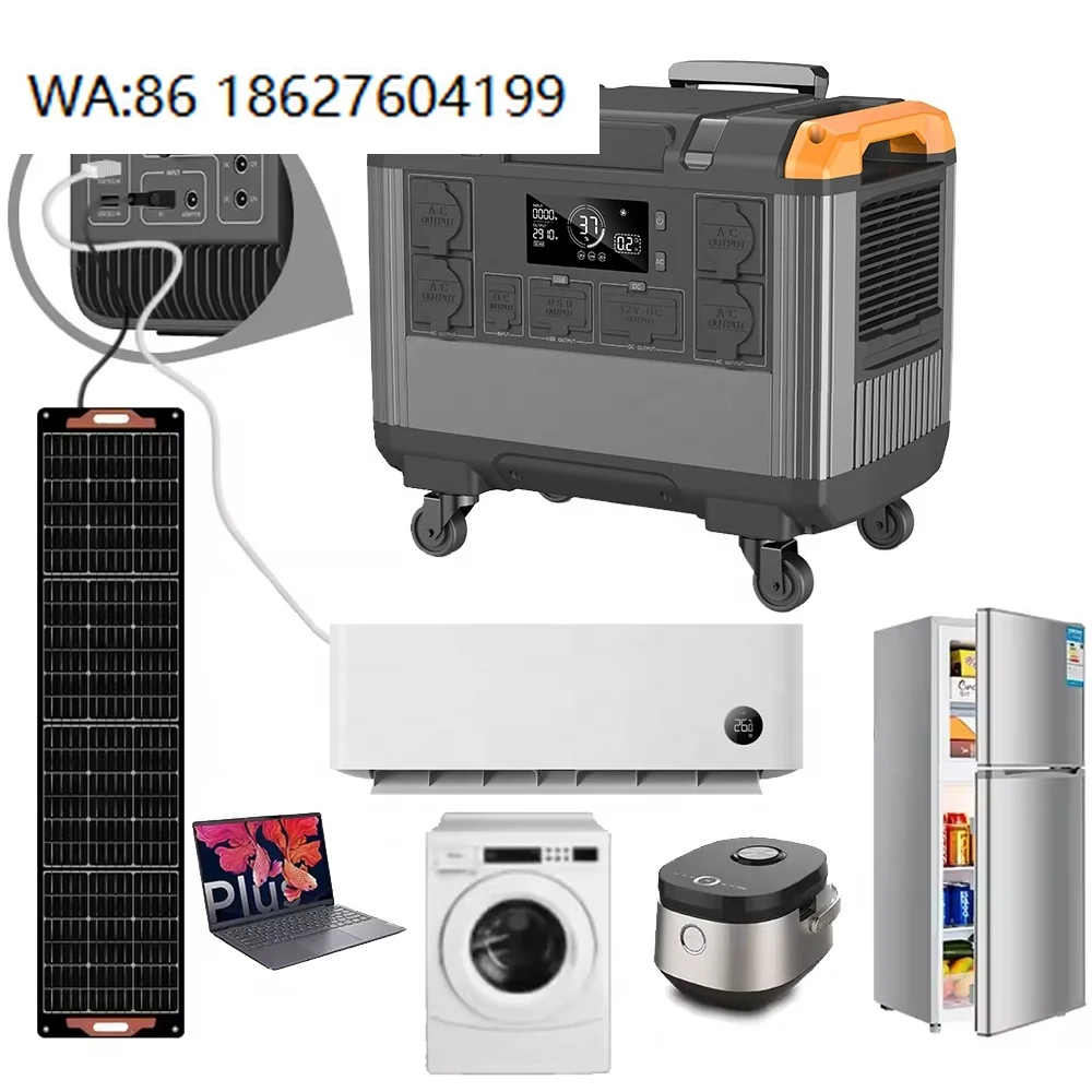 200W Lithium Solar Rechargeable Generator, Portable Energy System, Outdoor Camping Laptop Charging Power Station