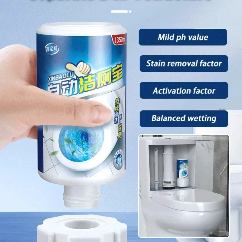 Toilet Bowl Cleaner Blue Bubble Automatic Odor Removal Toilet Automatic Cleaning Liquid Deodorization and Odor Removal  Bubble