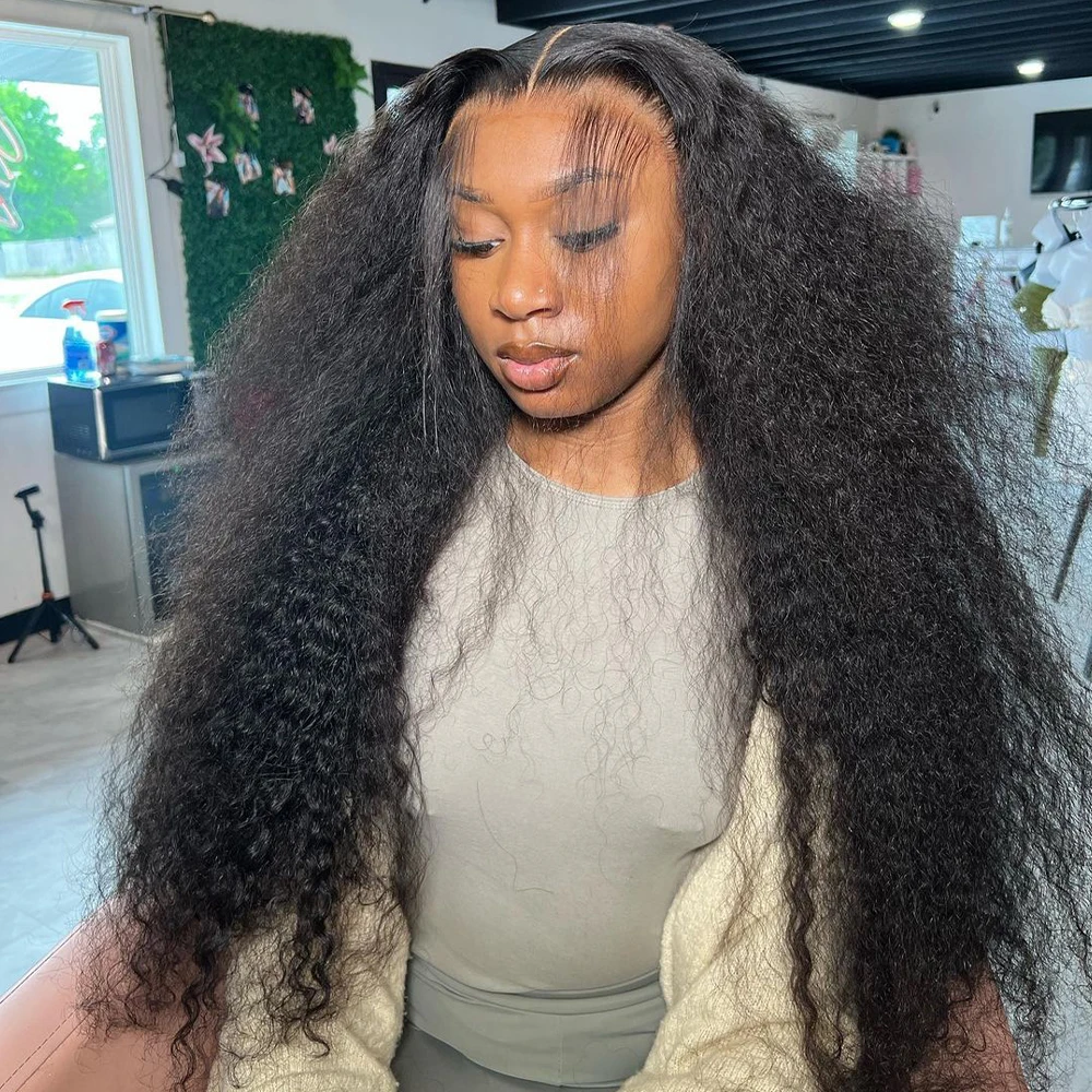 13x6 Hd Loose Deep Wave Lace Frontal Wig  Full Glueless Pre Plucked Water Wave Lace Front Wigs For Women Curly Human Hair Wig