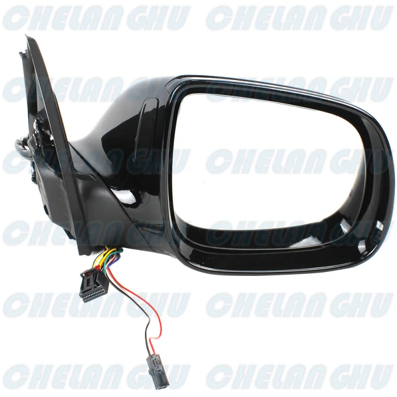 For Audi Q5 2009 2010 2011 2012 2013 2014 2015 LHD Right Side 17 Pin Black Painted Auto Fold Warning Pubble Lamp mirror assembly