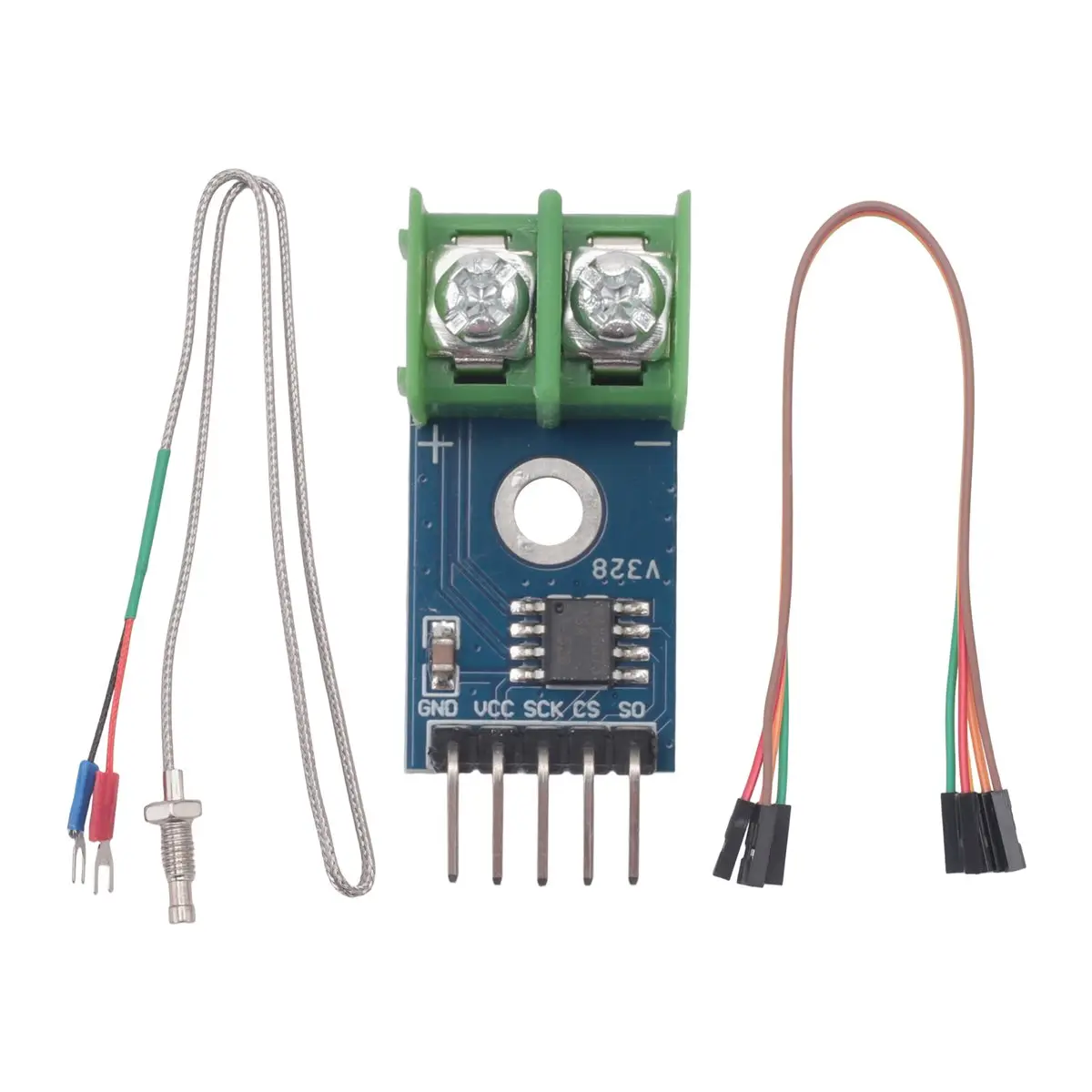 SCLS MAX6675 Module with K Type Thermocouple Sensor High Accuracy Measurement Tool High Temperature Measurable Module