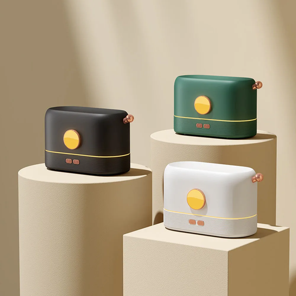 USB Simulation Flame LED Night Light With Water Tank Humidifier Suitable For Bedroom Living Room Office Atmosphere Desk Lamp