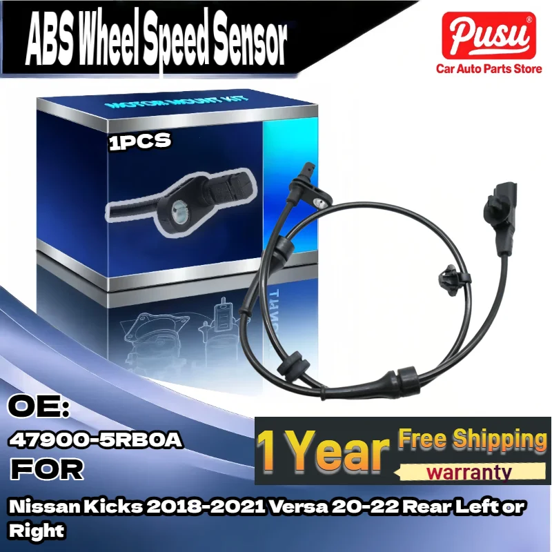

Rear Left or Right ABS Wheel Speed Sensor for Nissan Kicks 2018-2021 Versa 2020-2022 47900-5RB0A