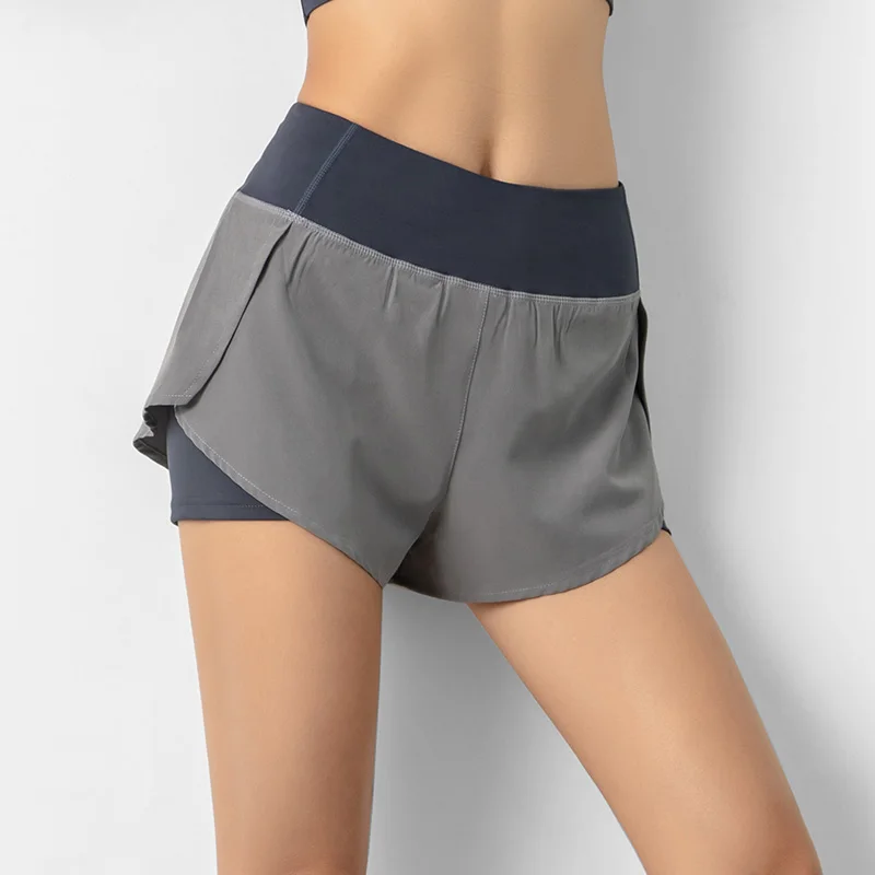 Women's Summer Quick Dry Breathable Anti-Chafing Side Pocket Shorts - Fitness Running Yoga Athletic Casual Hot Pants
