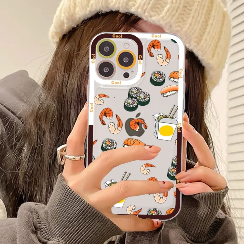 Cartoon Sushis Phone Case For Samsung A 10 20 30 70 13 21 32 72 22 51 52 53 71 73 32 4g 32 5g Fundas