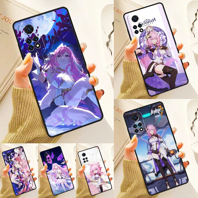 Elysia Honkai impact Case For Samsung Galaxy S24 Plus S23 S20 S21FE Lite S22 Ultra Note 20 S8 S9 S10 Phone Coque