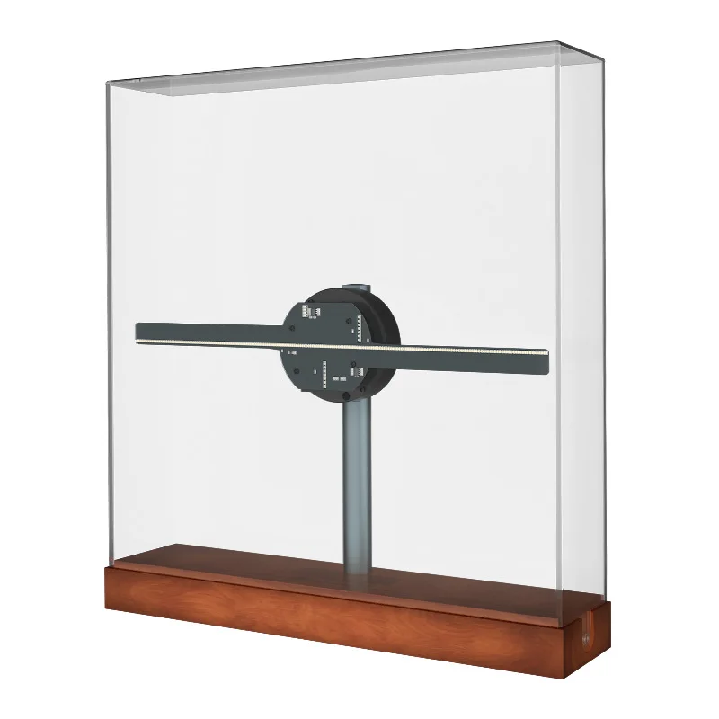 Naked-eye 3D holographic fan stereoscopic advertising machine projector desktop rotating LED light display