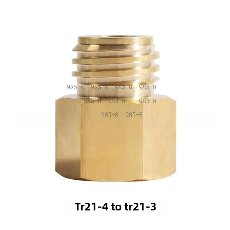 Переходник-коннектор TR21-4 (мужской) на TR21-3 (женский) из латуни для газовых баллонов, адаптер для заправки CO2-баллонов, подходит для аппаратов для газирования воды