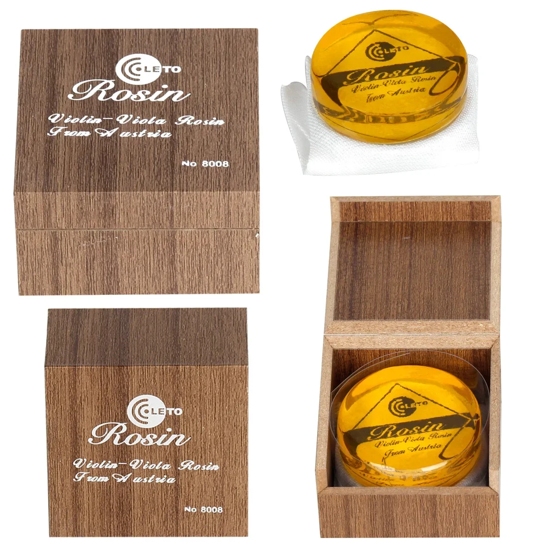 LETO Violin Resin Rosin 8008 Violin Viola Cello Rosin Black Bows Erhu Bow Strings Pine Resin Colophony Improve The Sensitivity - view 3
