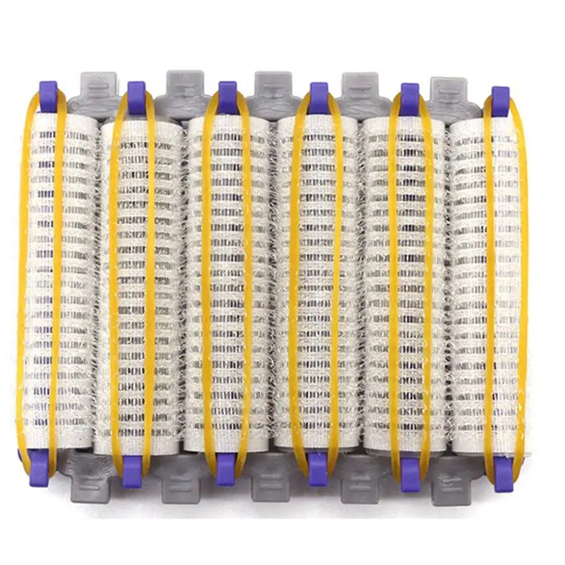Small Size 96Pcs Salon Nylon Hook & Loop Hair Rollers Set Hair Root Perm Rods Bars Curlers With Clips & Rubber Bands-A54Q