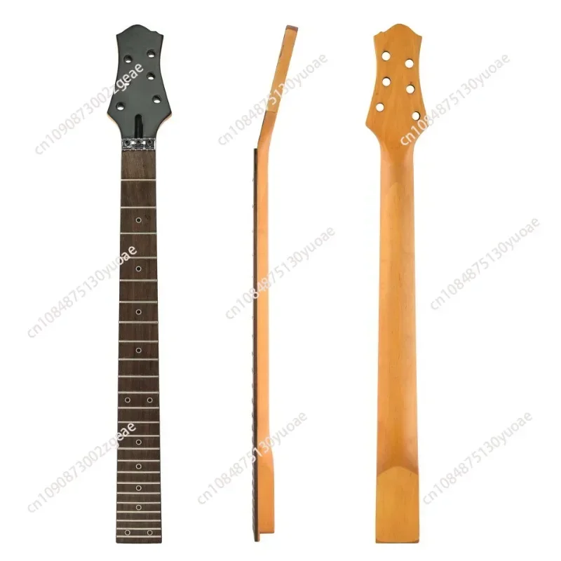 24 frets, matte, 25.6 inches, maple handle, rosewood fretboard, guitar neck, lock string pillow, suitable for LP