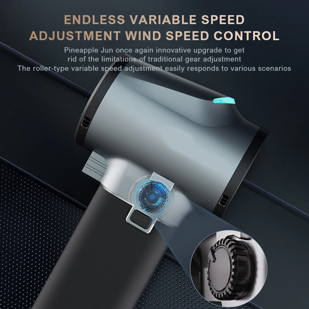 Мощный Ручной Ударный вентилятор, 64 мм, 1400 г