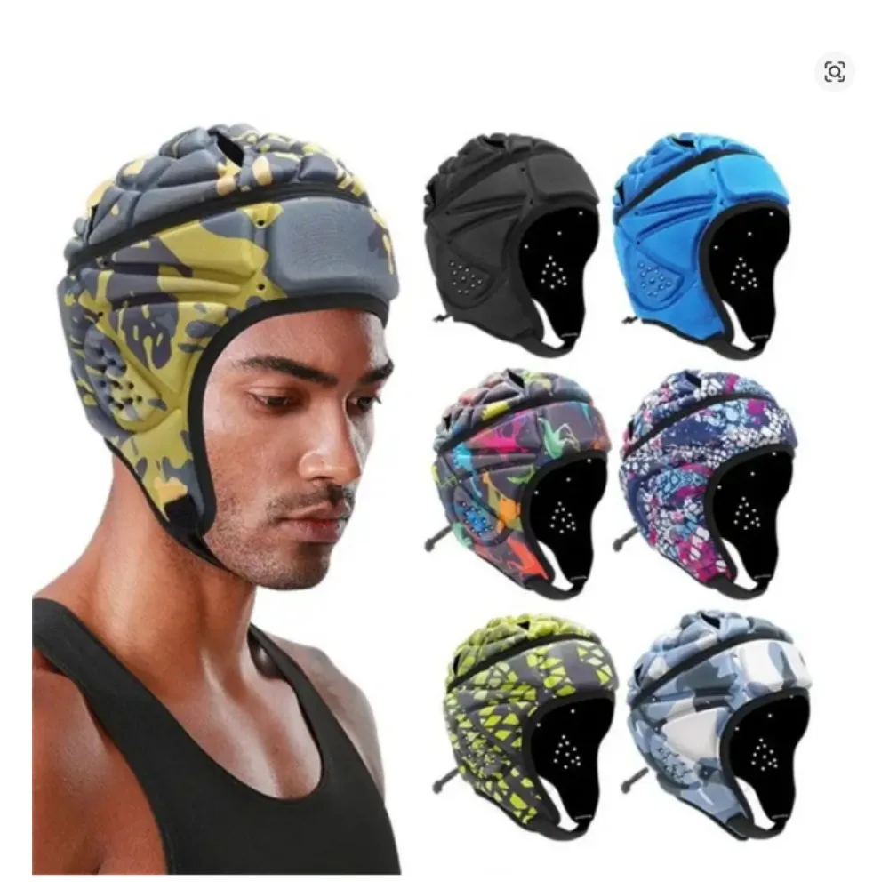 Casco de protección EVA para adultos, protector de cabeza seguro para fútbol, portero, hockey, patinaje sobre ruedas, esquí ‌