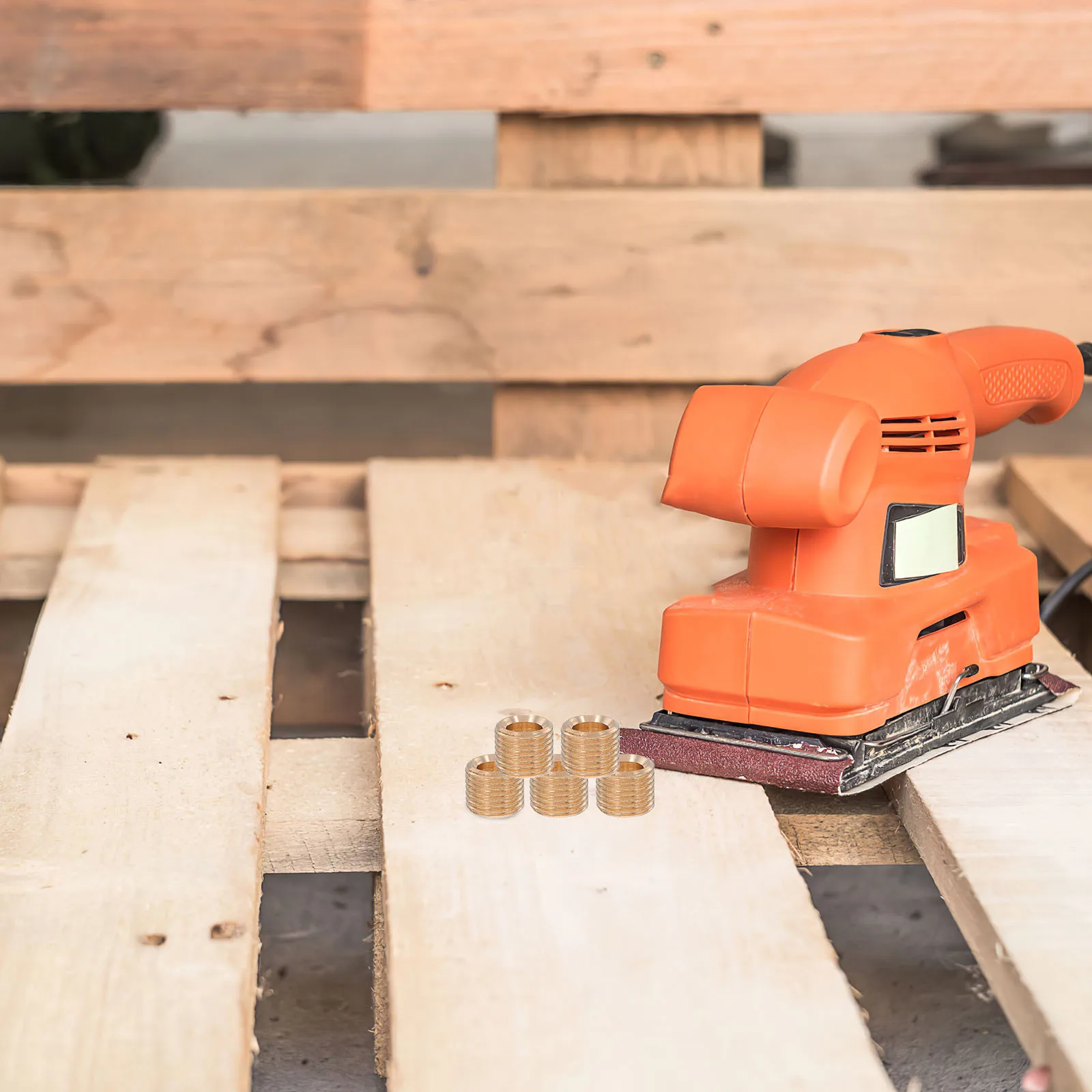 

10Pcs Copper Hollow Threaded Pipe Nipples Full Thread Design for Lamp Repair Industrial Assembly Copper Pipe Fittings Lighting