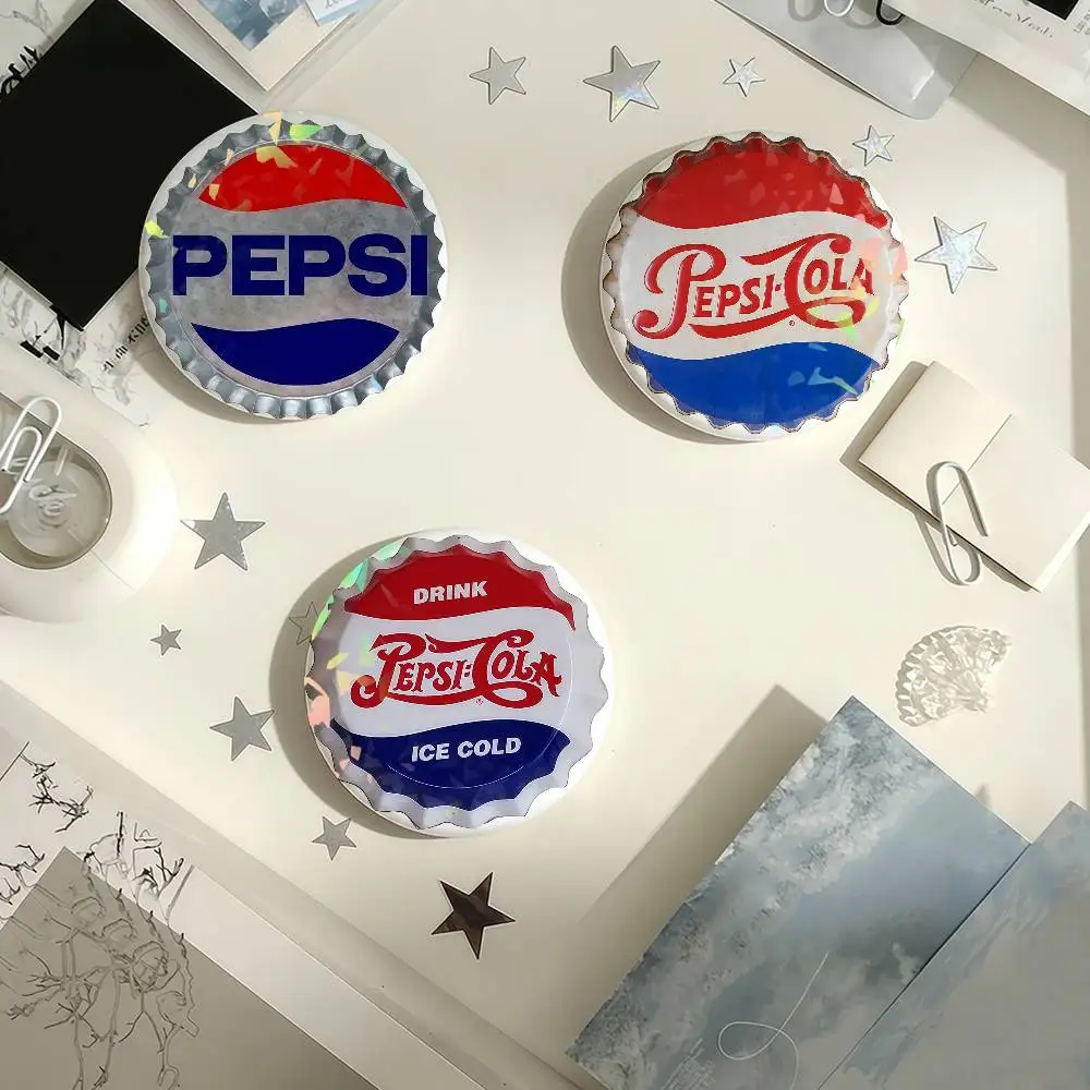 Soda Cap P-Pepsi moda Cool láser insignia Pins broches hechos a mano para mochila regalos bolsa decoración Fans coleccionar