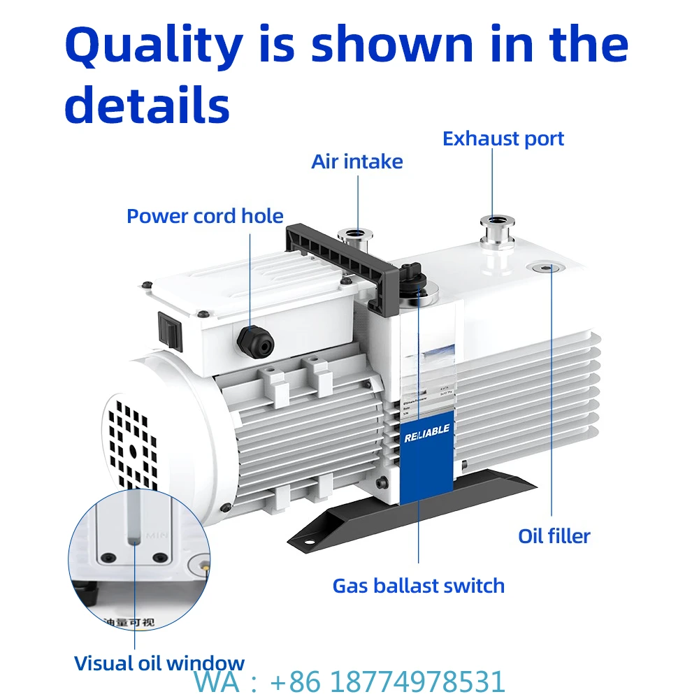 

220V/380V for Industrial ApplicationsHot Selling VRD-90 Two-stage Oil Rotary Vane Vacuum Pump