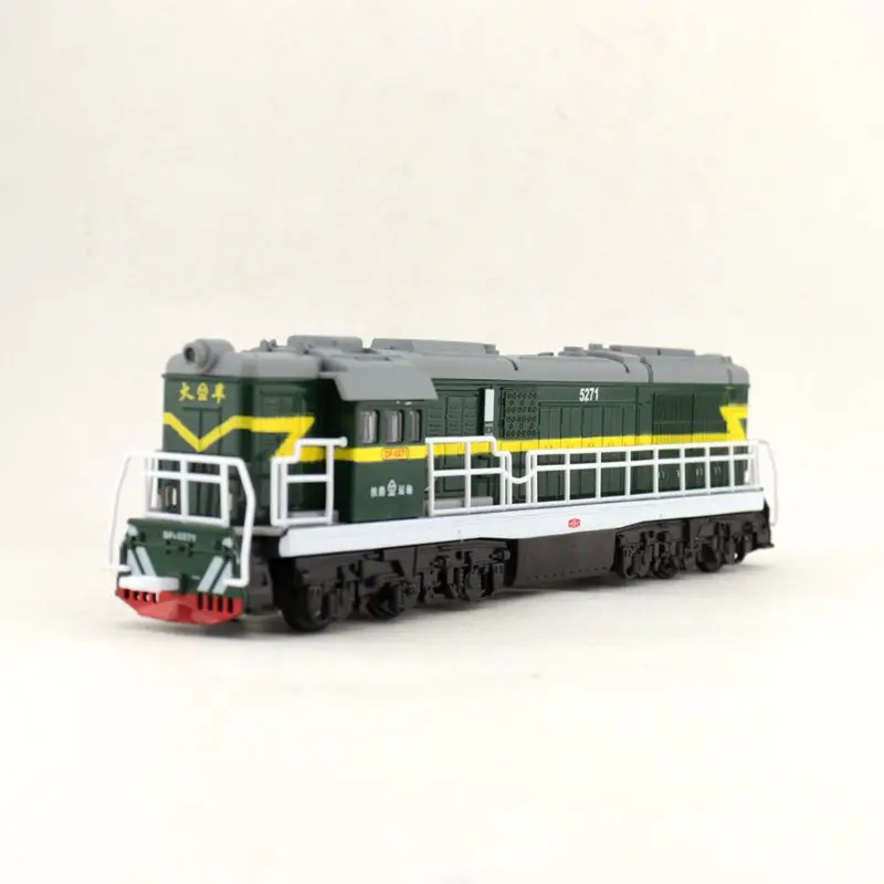 boys toy 1/87 Alloy Locomotive Pull Back Model Train Toy Sound Light Children Toys Car