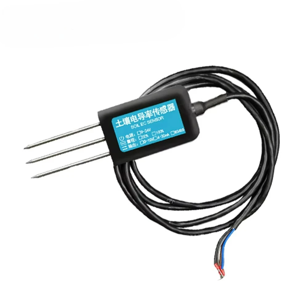 0-5V 0-10V 4-20mA RS485 High Sensitive Integrated Soil Salinity Conductivity Soil EC Sensor