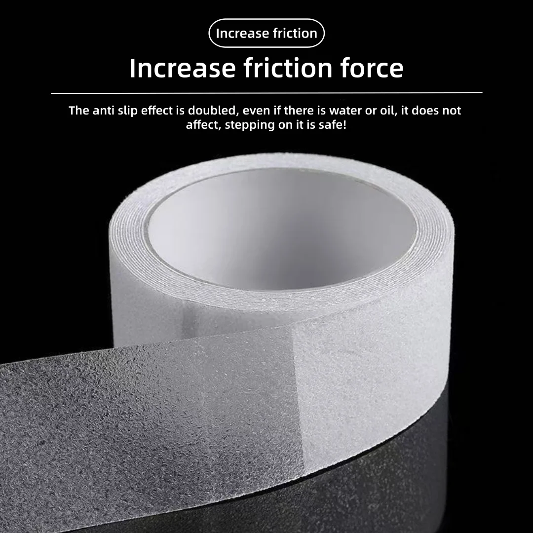 Anti slip tape，transparent heavy-duty anti slip tape，waterproof safety tape，suitable for slope traction tread stairs，2 pieces