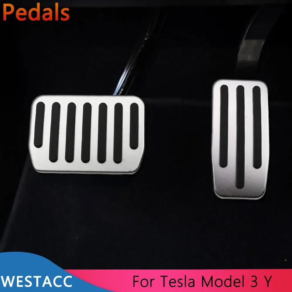 Car Pedals for Tesla Model 3 Model3 Modely Model Y AT 2017 2018 2019 2020 2021 Gas Pedal Brake Pedal Cover Pad Accessories