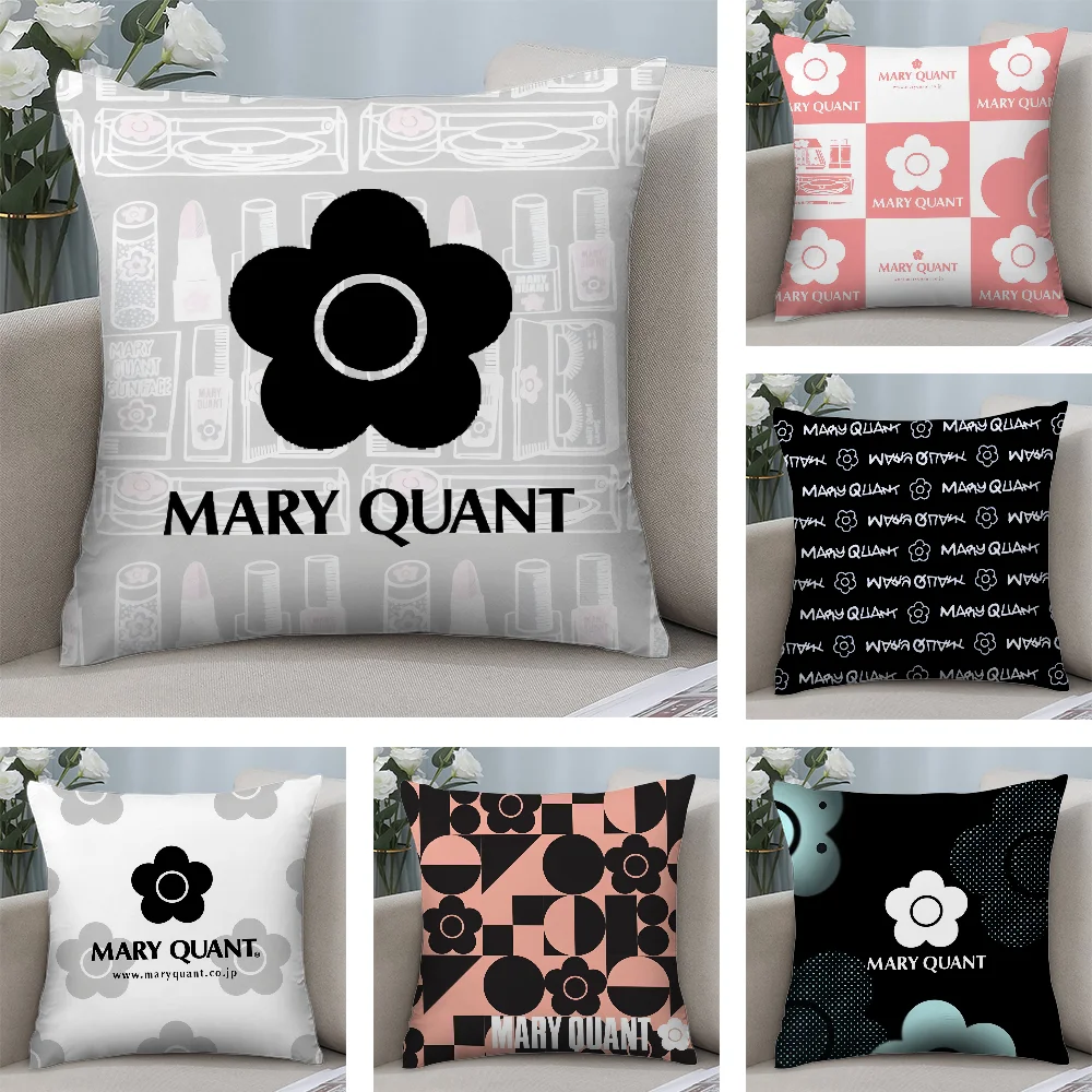 

Fashion M-Mary-Q-Quant Pillow Case Short Plush Pillow Covers Sofa Decorative Gift Home Double-sided Printing Cushion Cover