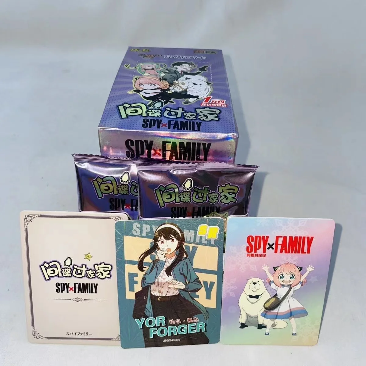 New SPY FAMILY Cards Anya Yor Forger Sylvia Anime Character Peripheral Trading Collection Cards Toys Gift