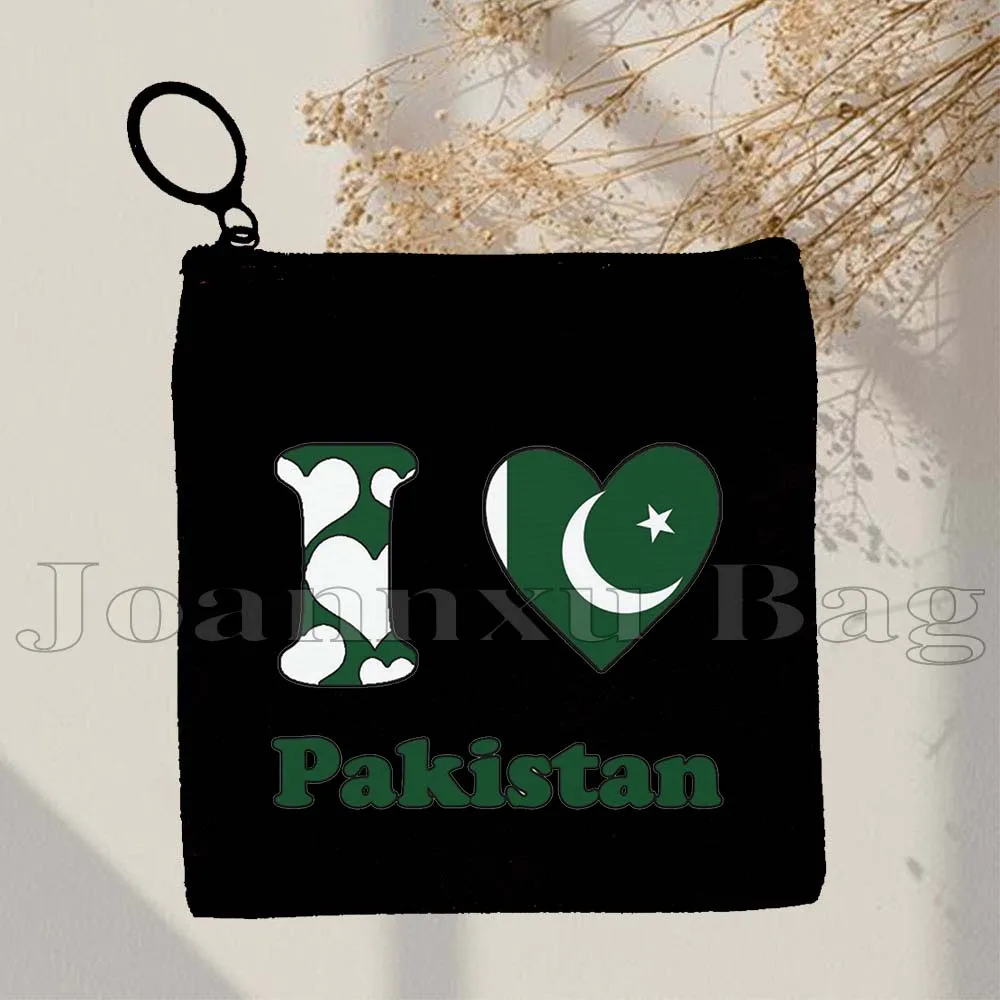 

Cute Pakistan Flag Map Islamabad Poster Pakistani Gifts Vintage Painting Fashion Canvas Coin Purse Key Case Bag Wallet Pouch